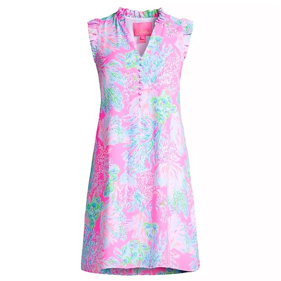 New: Lilly Pulitzer Callie Shift Dress in Prosecco Pink Seaing Things. Size 4 - Picture 12 of 15